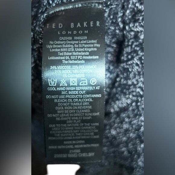 Ted Baker Women's size 12 TB 4 Chelsiy Wool & Cashmere Blend Knit Sweater Dress - Picture 8 of 8